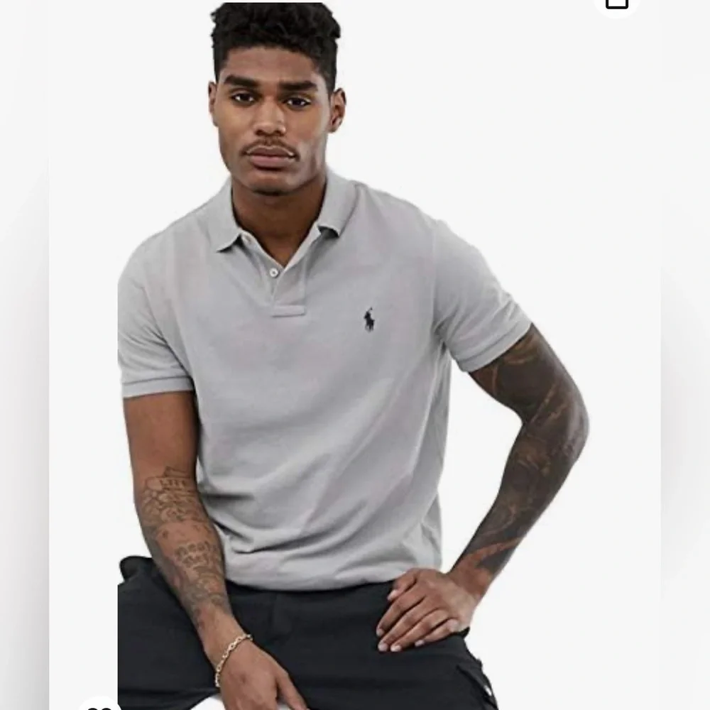 Polo Ralph Lauren Gray Short Sleeve 100% Cotton Shirt - Size M